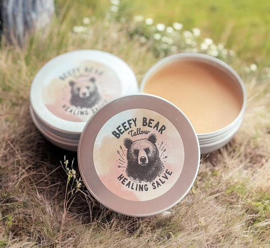 Beefy Bear Tallow Healing Salve - 2oz. Tin