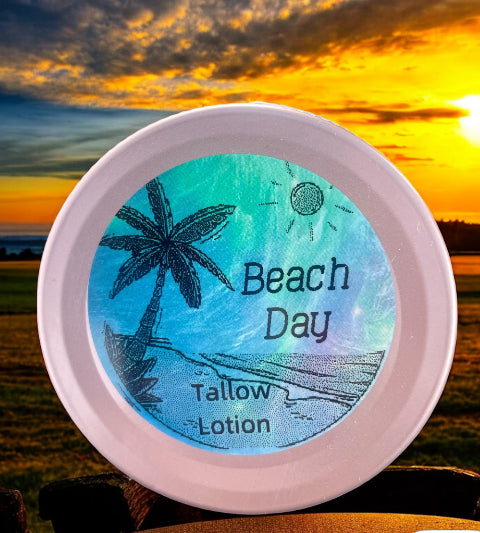 Beach Day Tallow Lotion - 8oz. Jar