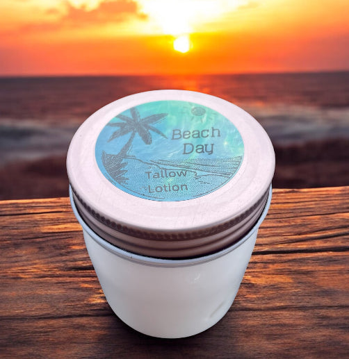 Beach Day Tallow Lotion - 8oz. Jar