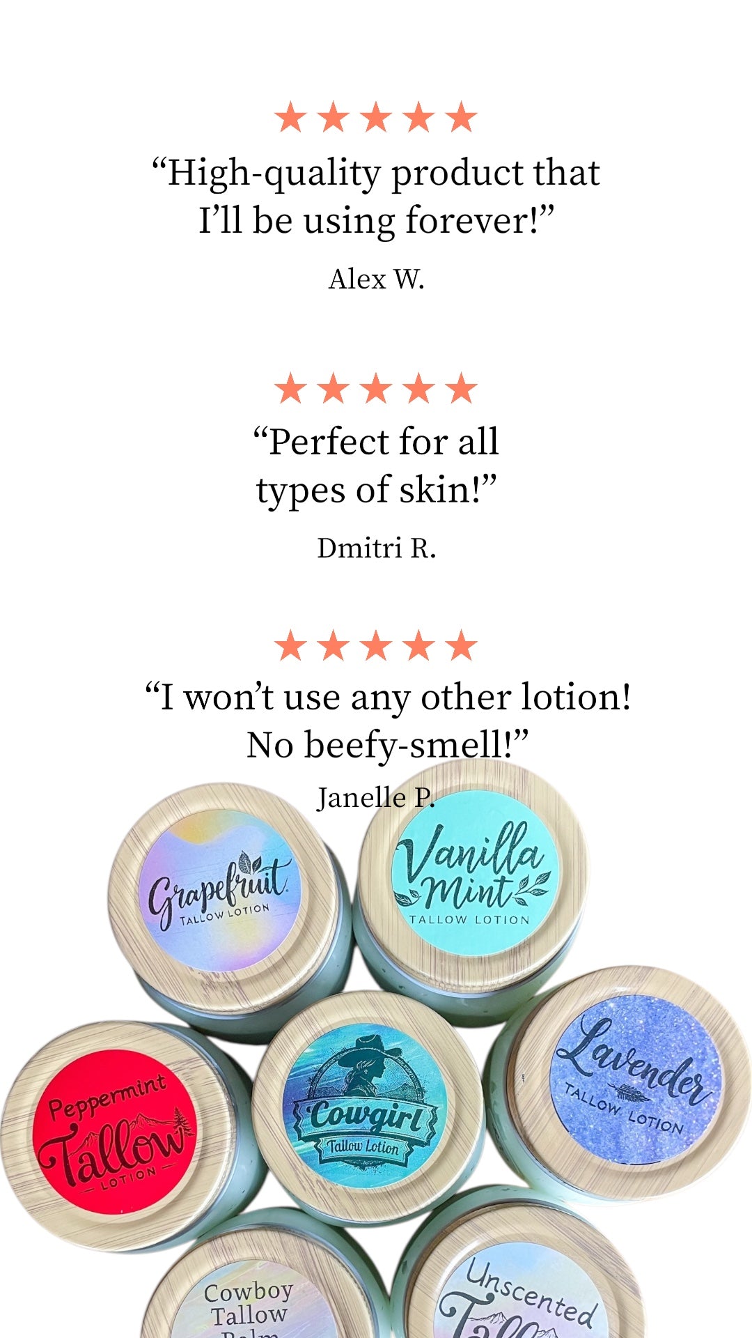 Grapefruit Tallow Lotion - 8oz. Jar