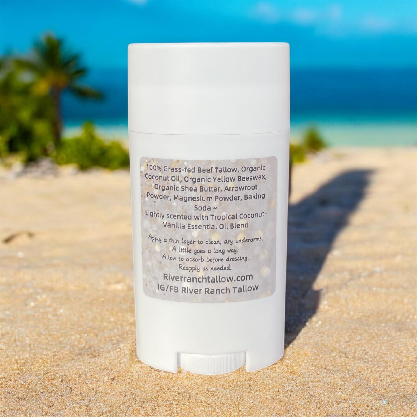 Grass Fed Guard Tallow Deodorant ~ Coconut-Vanilla