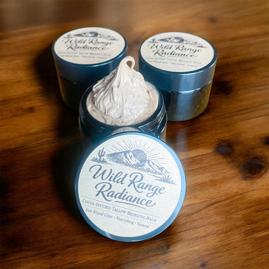 Cocoa-Infused Tallow Bronzing Balm - Face & Body 2oz