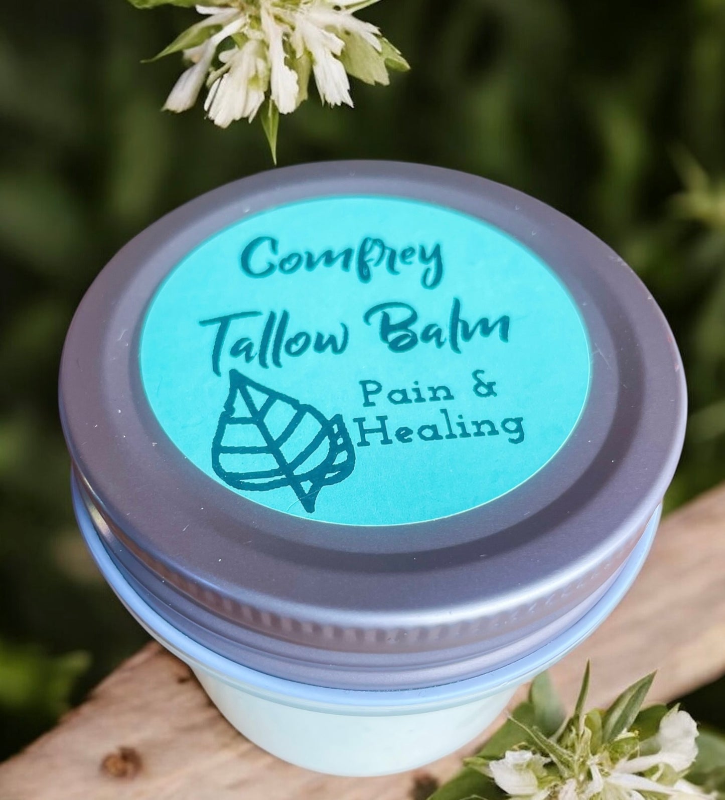 Comfrey-infused Tallow Balm - 4oz. Jar