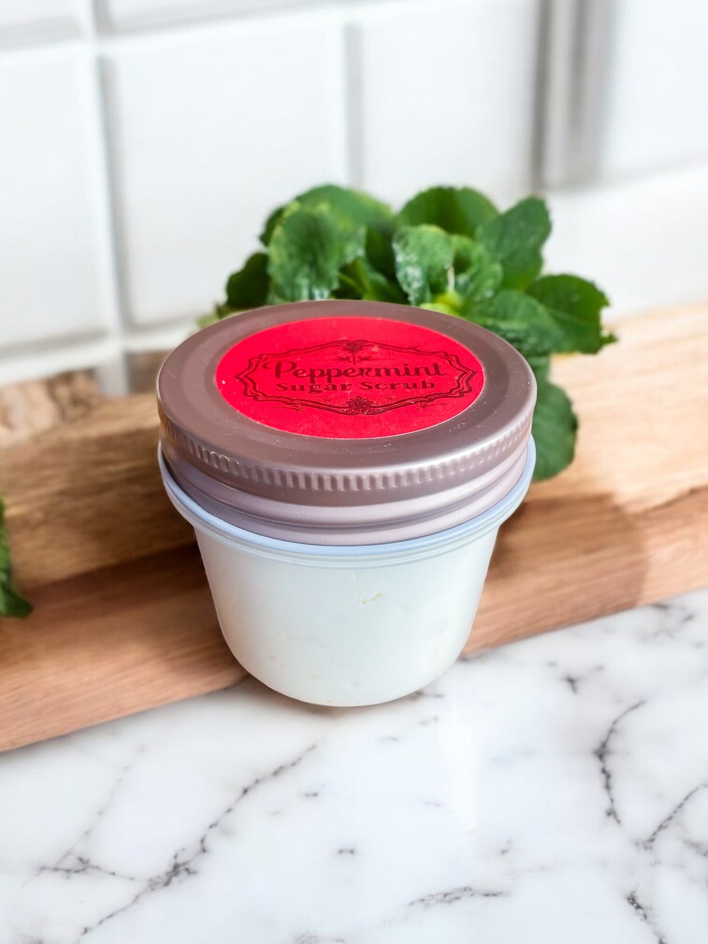 Peppermint Tallow Sugar Scrub - 4oz. Jar