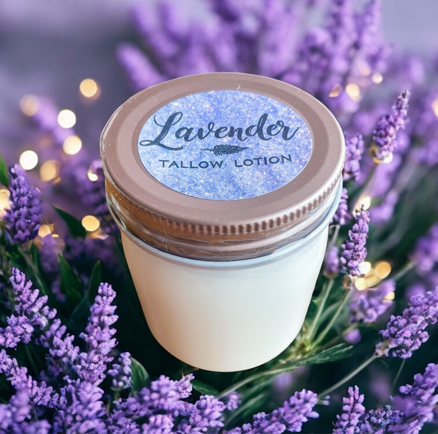 Lavender Tallow Lotion - 8oz. Jar