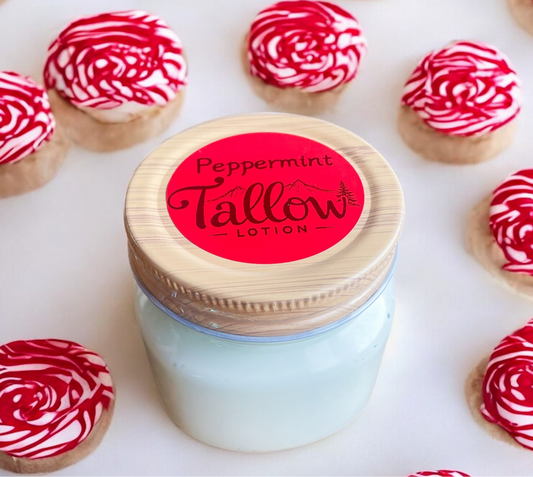 Peppermint Tallow Lotion - 8oz. Jar