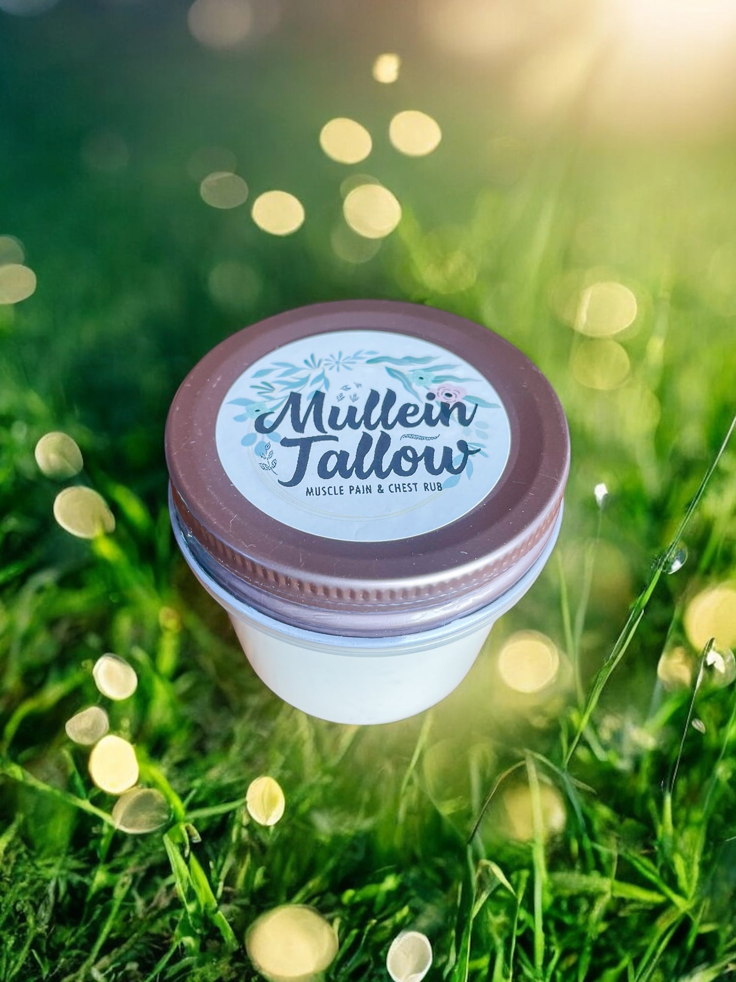 Mullein-infused Tallow Lotion - 4oz. Jar