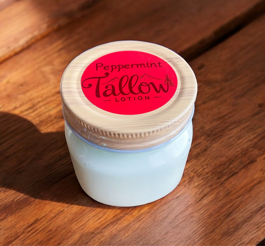 Peppermint Tallow Lotion - 8oz. Jar
