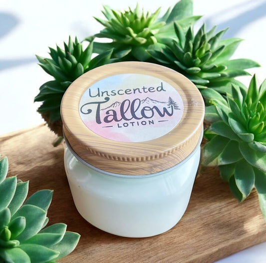 Unscented Tallow Lotion - 8oz. Jar
