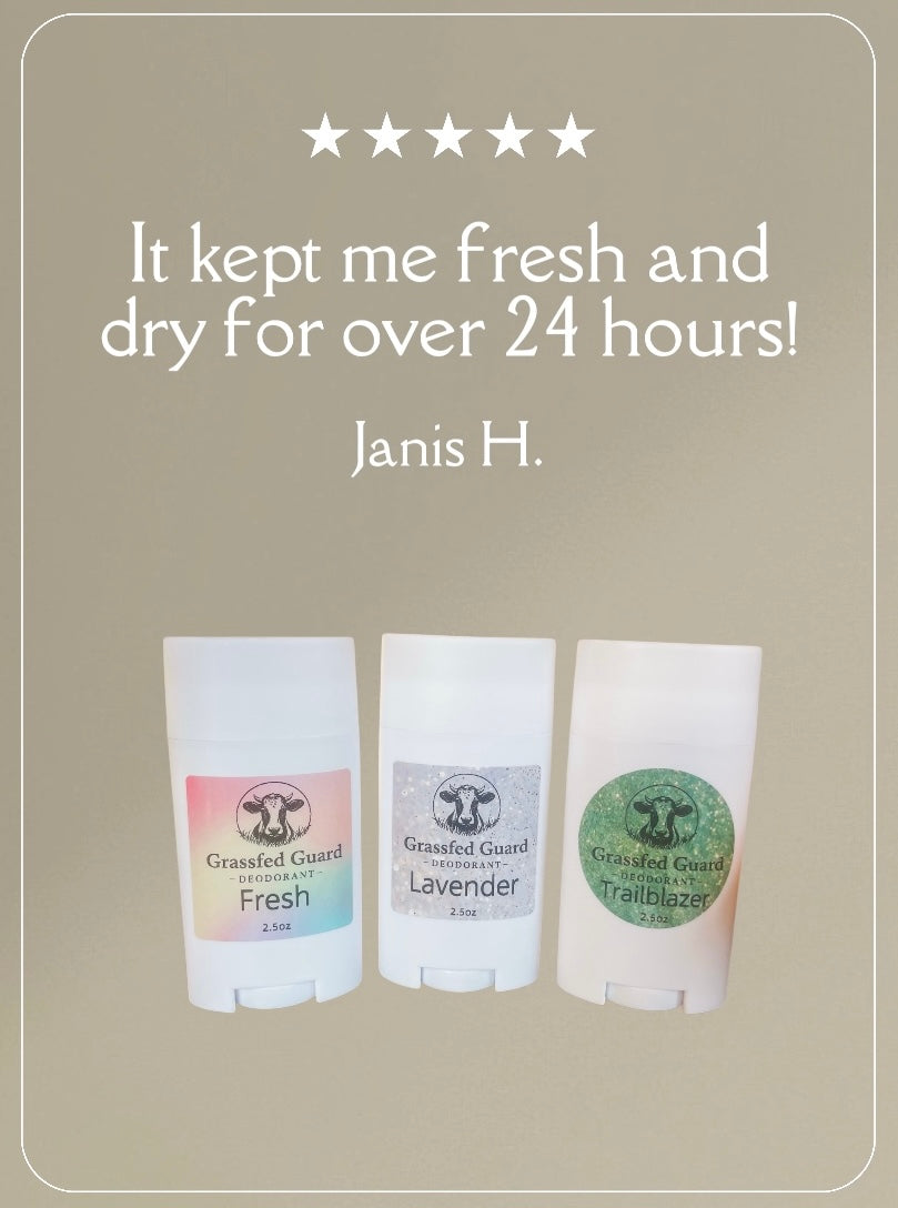 Grass-Fed Guard ~ Tallow Deodorant ~ Trailblazer Scent