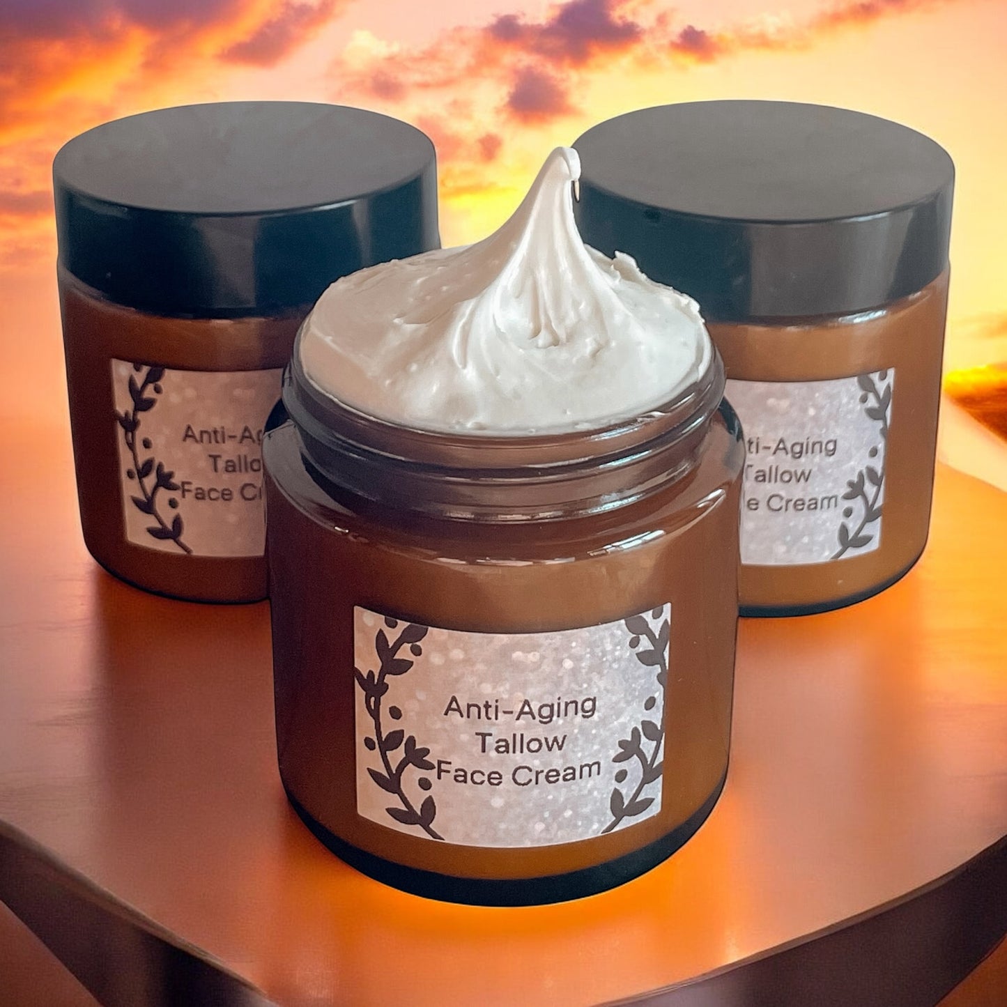 Anti-aging Tallow Face Cream - 4.2oz Glass Jar