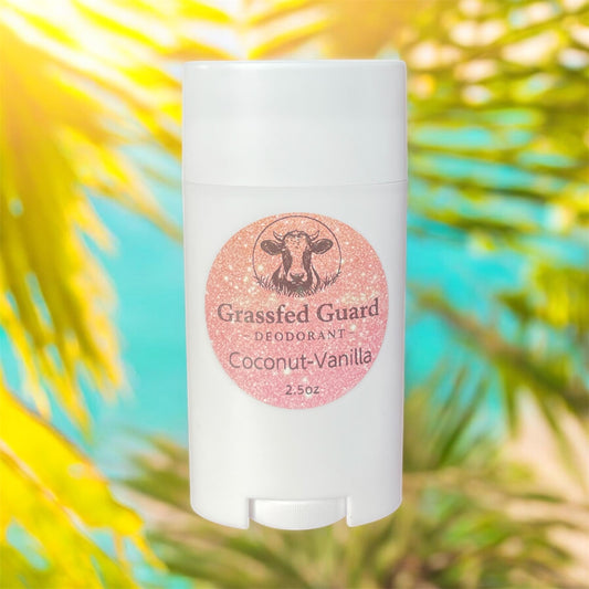 Grass Fed Guard Tallow Deodorant ~ Coconut-Vanilla
